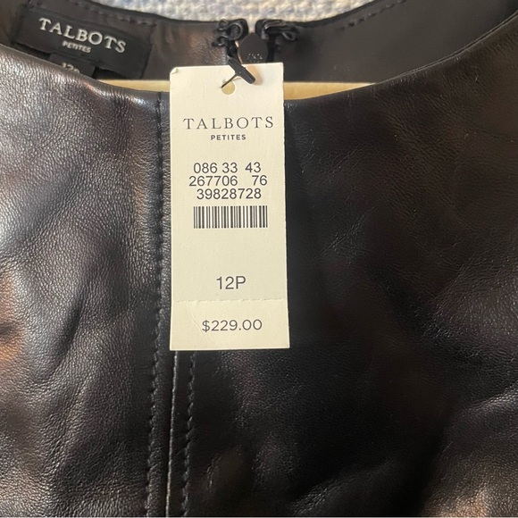 Talbots NWT Lamb Skin Dress - Picture 4 of 5